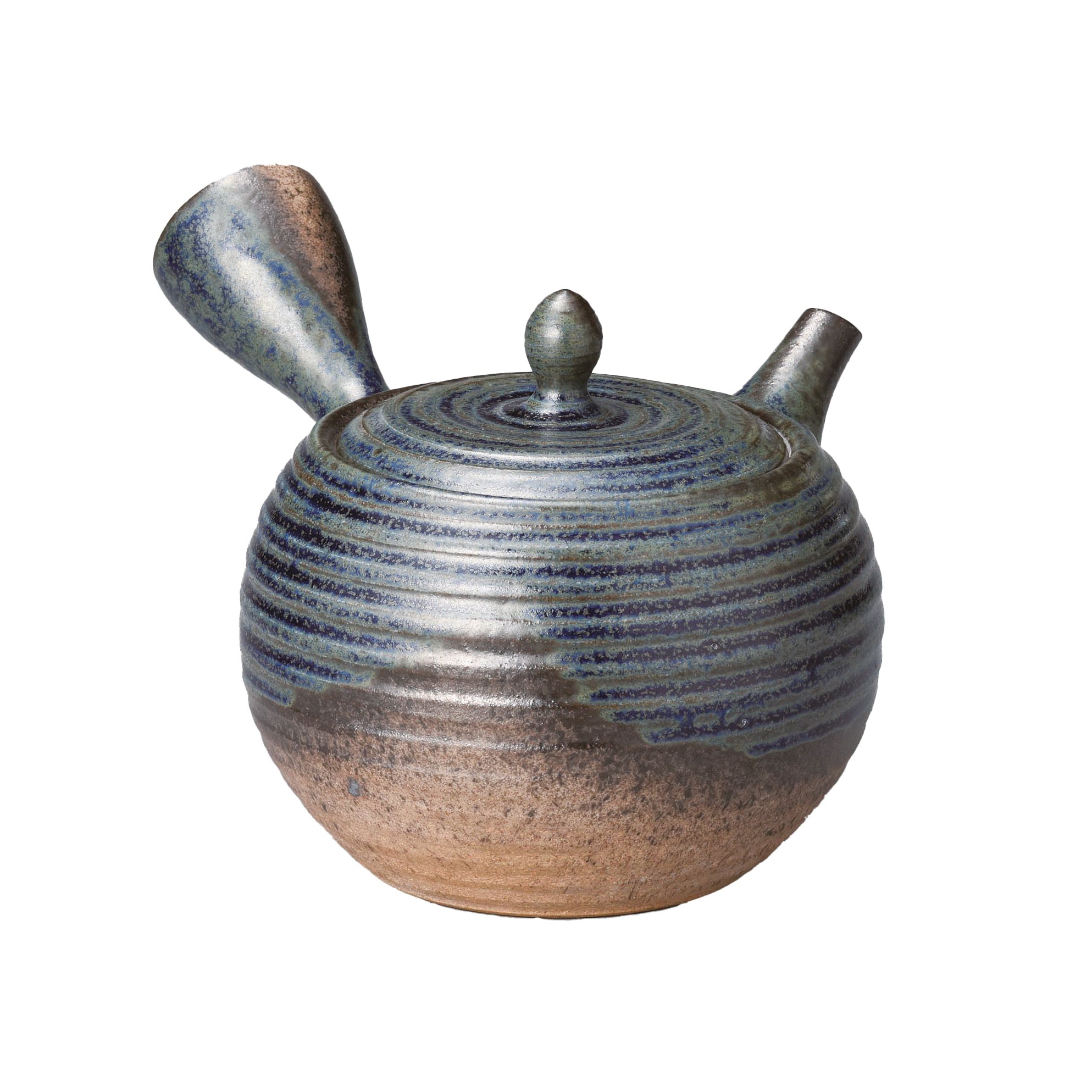 Tokoname-yaki Kyusu teapot dark blue