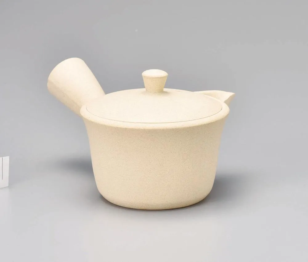 Kyusu-Kännchen, cremefarben mit Schnabelausguss, 210 ml