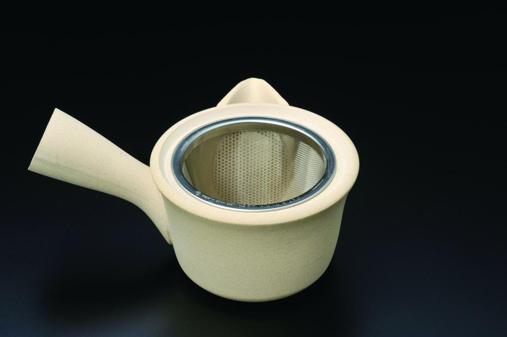 Kyusu-teapot, cream-coloured, 210 ml