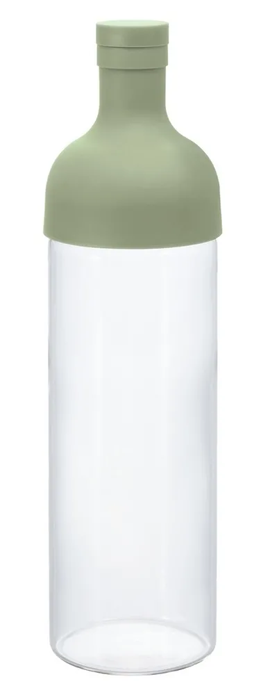 Filter-in green bottle - Trinkflasche,groß "Smokey Green", 750ml