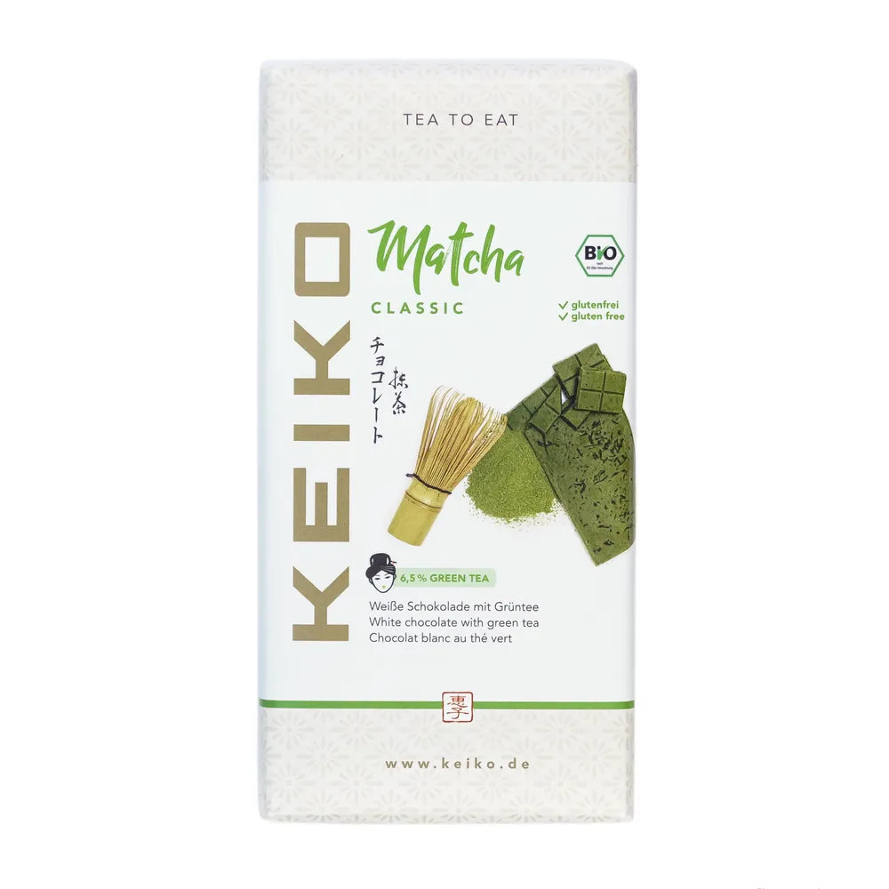 Matcha Classic - Weiße Schokolade mit Grüntee, 75 g, Bio