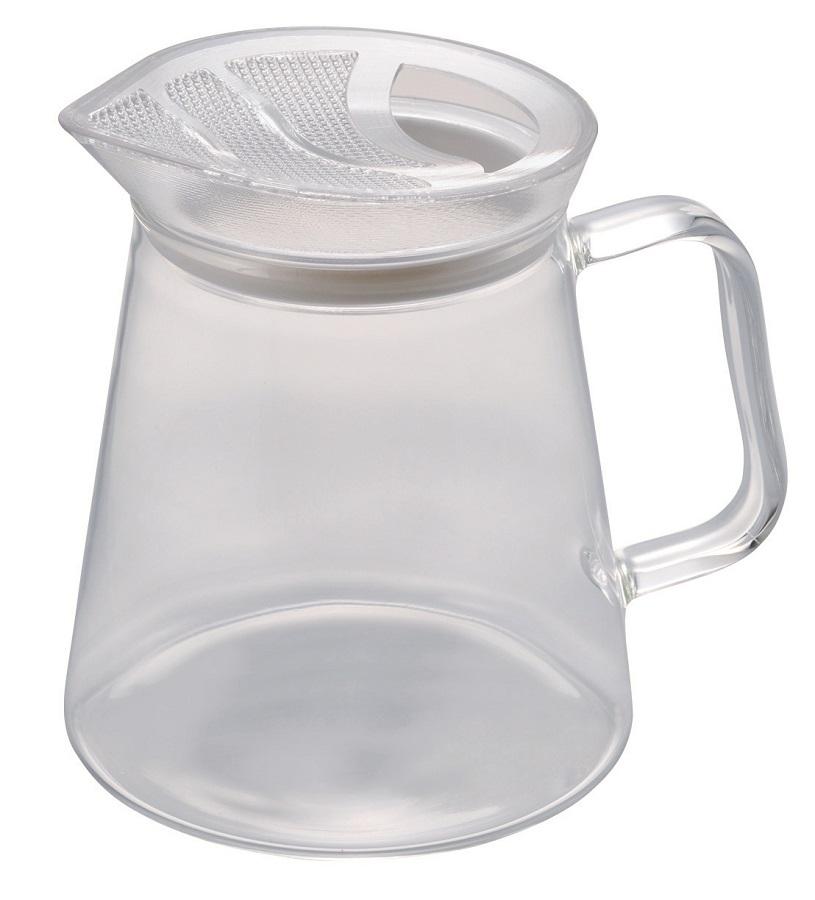 Glass teapot with strainer lid. 450 ml