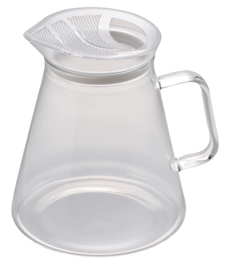 Glass teapot with strainer-lid, 700 ml